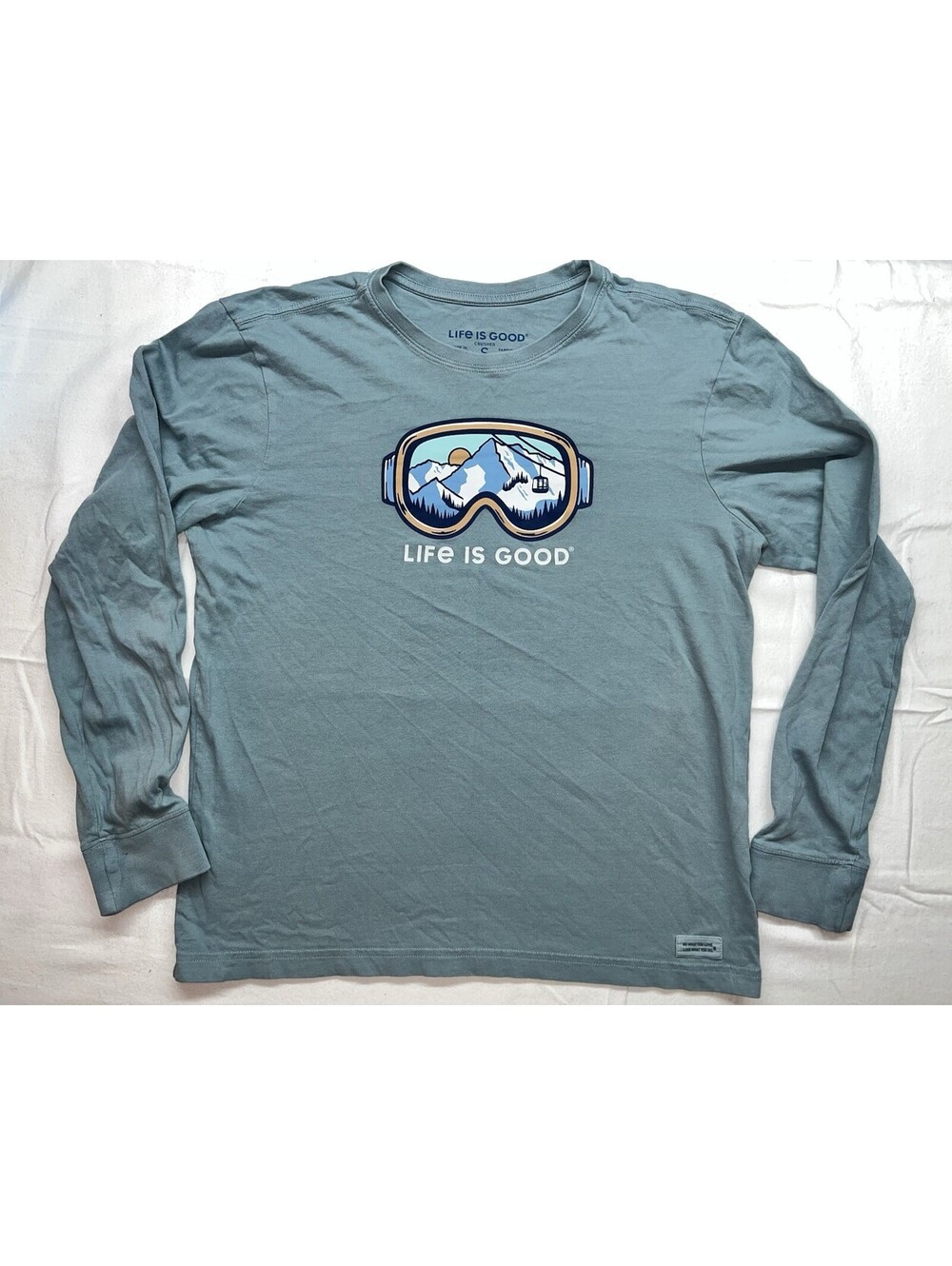 Life Is Good Men’s Long Sleeve Size Small Crusher Long Sleeve